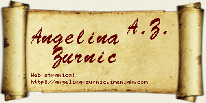 Angelina Zurnić vizit kartica